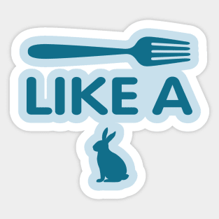 Fork like Rabbits Sticker